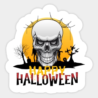 Happy Creepy Halloween Sticker